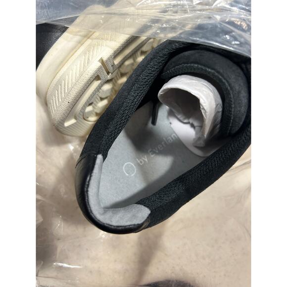 NWT Everlane The Trainer Black Leather Sneakers 7 Women’s Men’s 5 Unisex - Picture 6 of 7